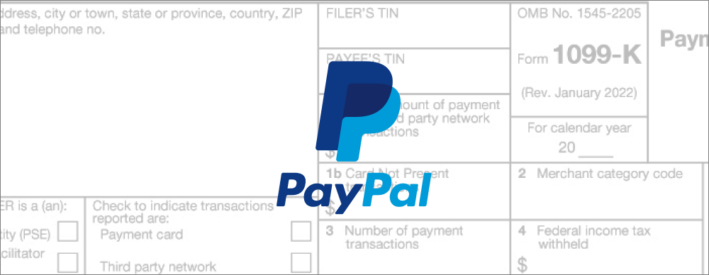 PayPal 1099-K tax form